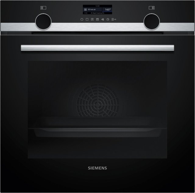 Siemens iQ500 Einbaubackofen HB579GBR3 in Edelstahl und Schwarz mit 71 l Volumen, Pyrolyse-Selbstreinigung und A+ Energieeffizienz, Breite: 59,4 cm - Bild 1