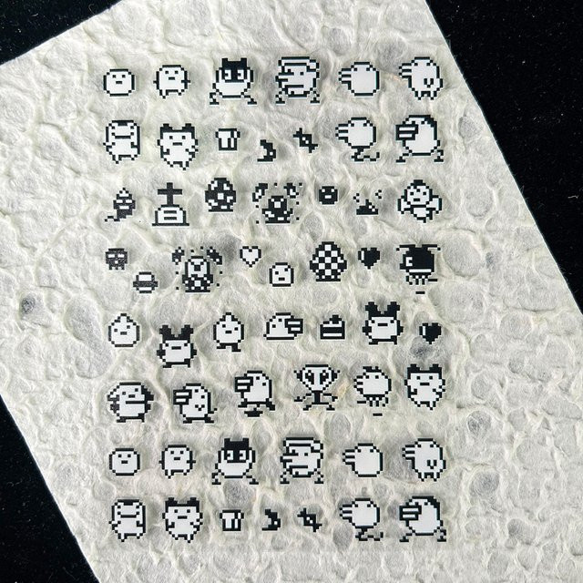 Keeppley PVC Cartoon Y2K Antike Kleintier-Aufkleber, Nagelkunst DIY Charms - Bild 1