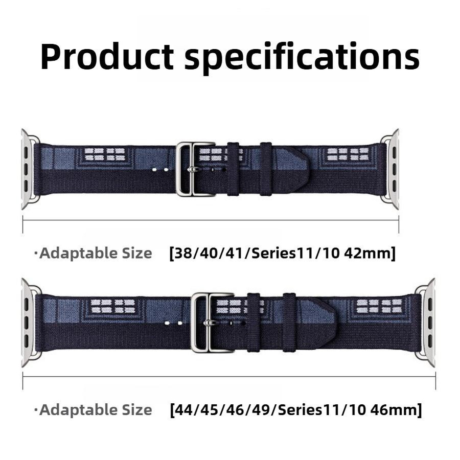 LUJING Nylon-Webarmband für Apple Watch Ultra und iWatch Serie 11 10 9 8 7 6 5 SE3 in Grün - Bild 1