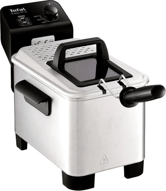 Tefal Easy Pro Fritteuse FR3330 aus Edelstahl in Silber mit Oil Cold Zone - Bild 1