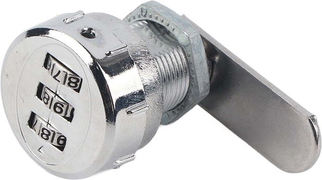Meterk Codeschloss aus Edelstahl mit 3-stelliger Kombination in Silber und Grau - Bild 1