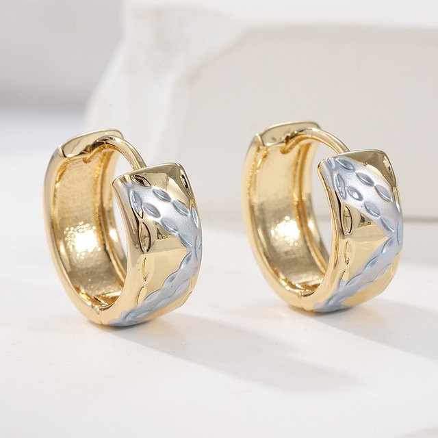 Creolen Goldfarben, Damen - Bild 1