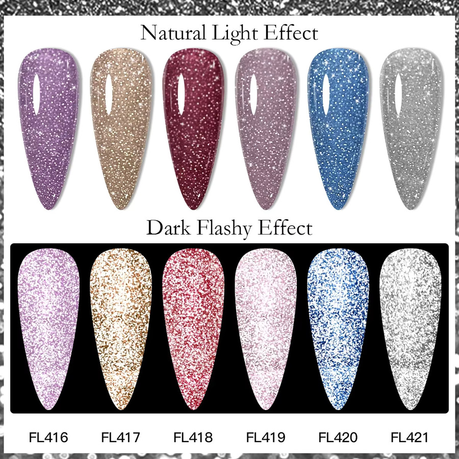 FOUR LILY Nagellack Gel, Silber, glänzend, 7 ml - Bild 2