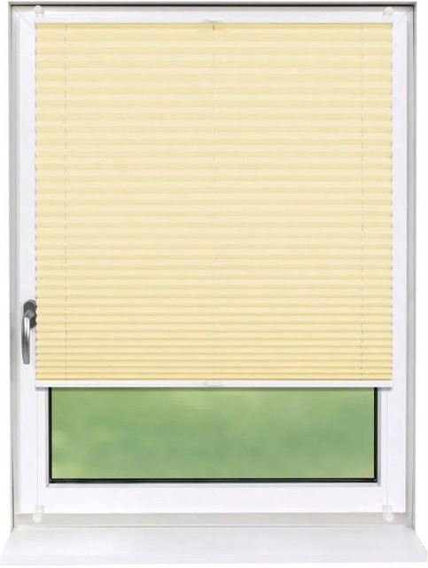 Deco-Raum Plissee Basic Klemmfix in Hellorange, blickdicht, Breite: 60 cm, Höhe: 150 cm - Bild 1