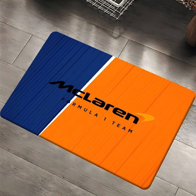 McLaren Fußmatte Rechteckig Blau Rutschfest und Waschbar B/B: 40 x 60 cm - Bild 1