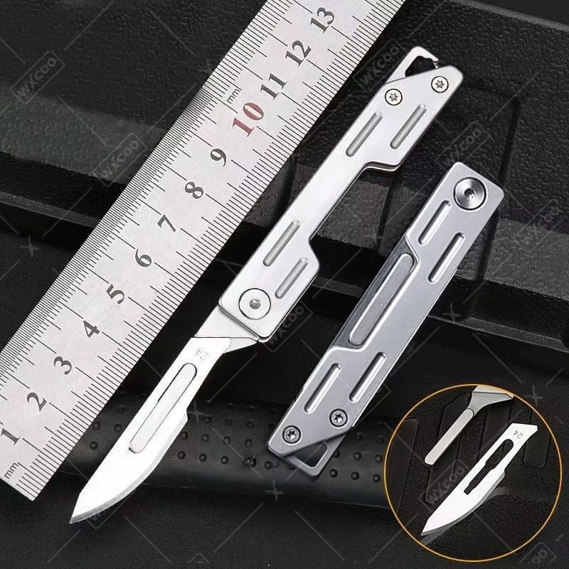 WXCOO Klappmesser-Set aus 23 Kohlenstoffstahl, Edelstahl-Hobby-Messer und Skalpellmesser zum Schnitzen und Basteln - Bild 3