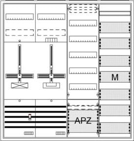 Striebel & John Verteilerkasten AP3Pkt.A471Z1S1V7M1A DA47GE Aufputz in Weiß - Bild 1