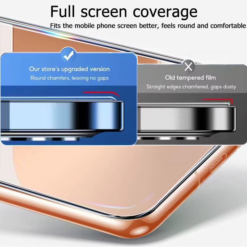 3er-Set Displayschutzfolie aus gehärtetem Glas für Huawei Pura 80, transparent, mit Fingerabdruck-Entsperrschutz und vollständiger Abdeckung - Bild 6