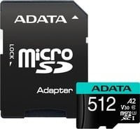ADATA Premier Pro 512 GB microSDXC Speicherkarte V30 in Schwarz - Bild 1
