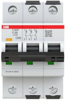 ABB S303P-C50 Leitungsschutzschalter 50A 415V in Weiß - Bild 1