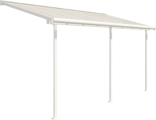 Palram-Canopia Aluminium Terrassenüberdachung Sierra mit Doppelstegplatten, Weiß, B/T: 447 x 230 cm - Bild 1