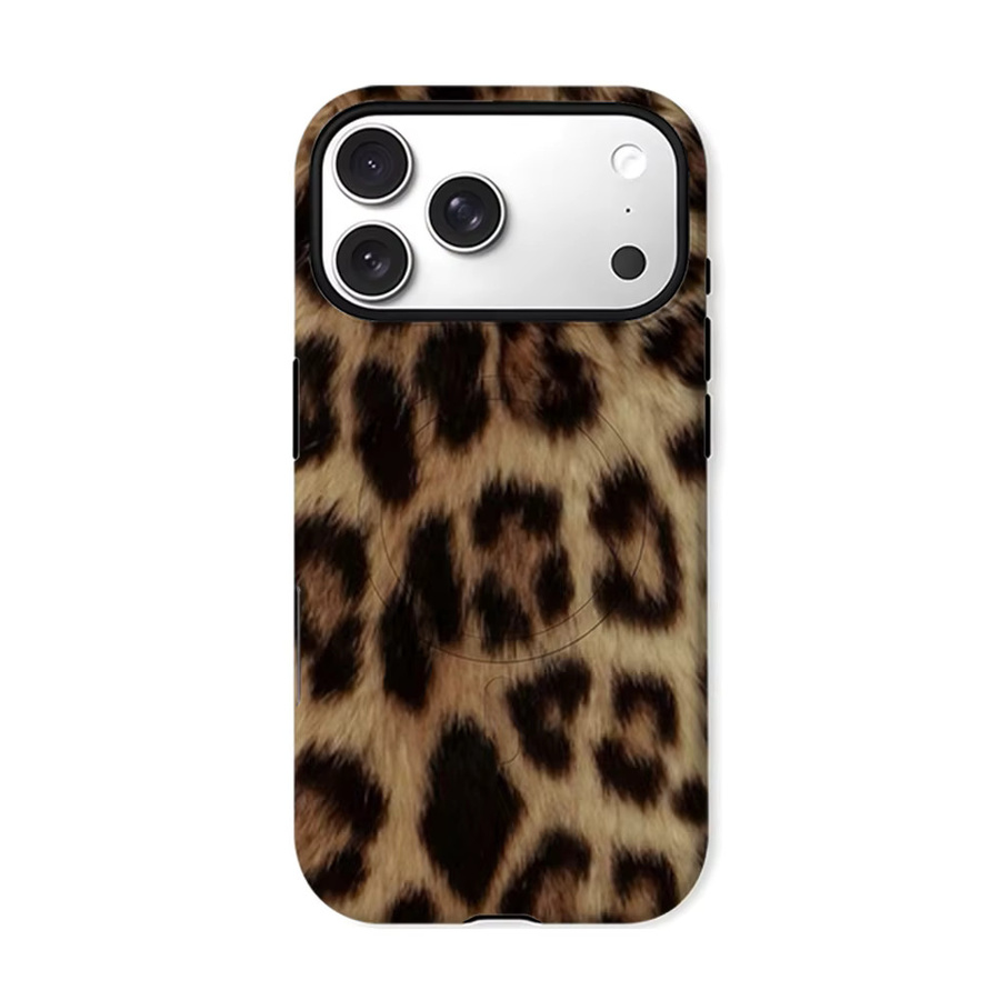 CaseLumi Matte Bumper MagSafe Schutzhülle für iPhone 17 16 15 14 13 Pro Max mit Savanna-Leopardenmuster in Multicolour - Bild 6