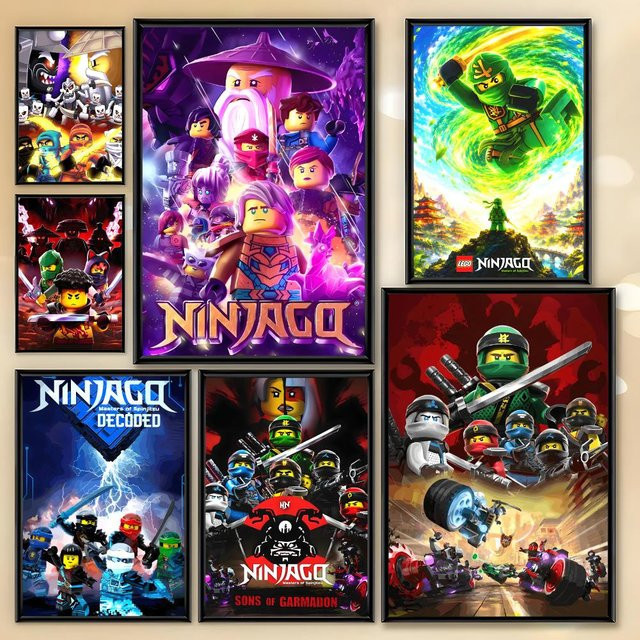 Beast Kingdom Ninjago Poster HD Art Wanddeko Wasserdicht Selbstklebend Mehrfarbig - Bild 1