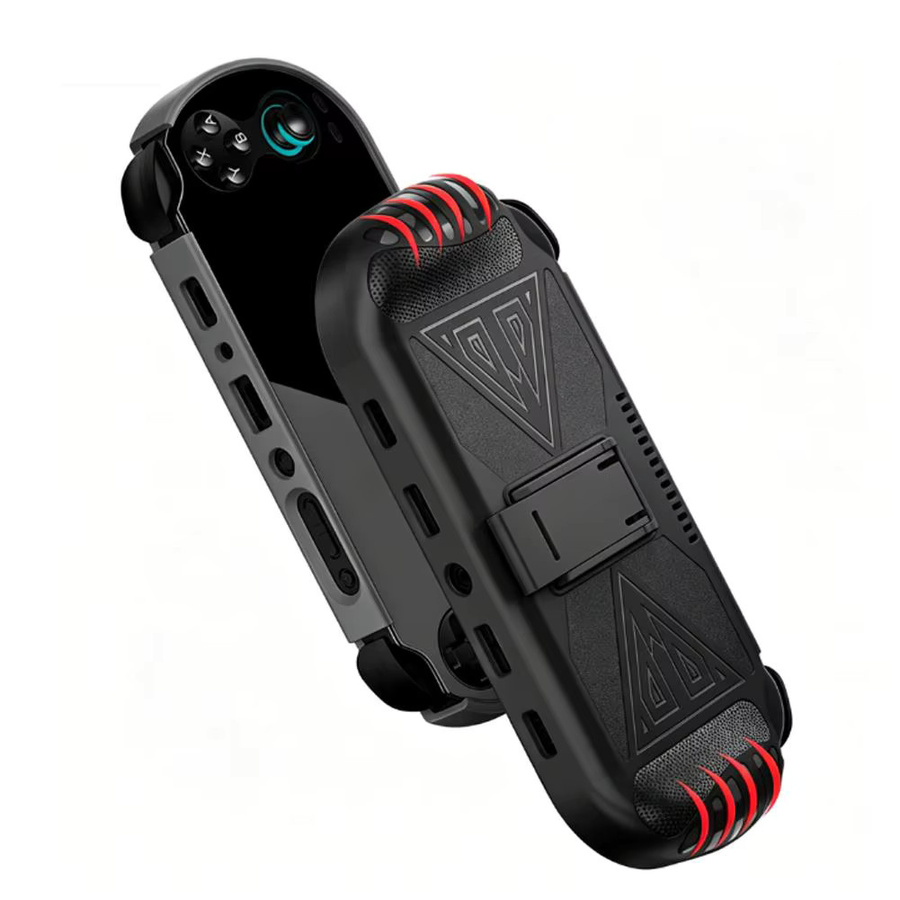 Anbernic RG VITA PRO Schutzhülle aus TPU in Schwarz mit integriertem Ständer, stoßdämpfend und rutschfest - Bild 4