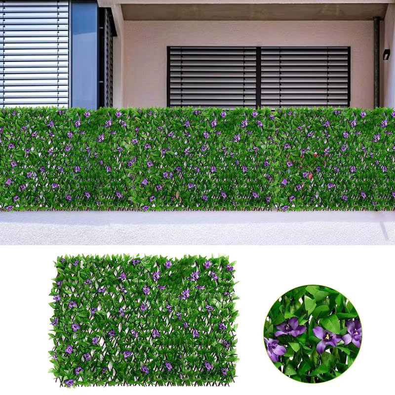 Künstliche Hecke als grüner Sichtschutz aus Kunststoff für Garten und Balkon, B/H: 40 x 200 cm - Bild 2