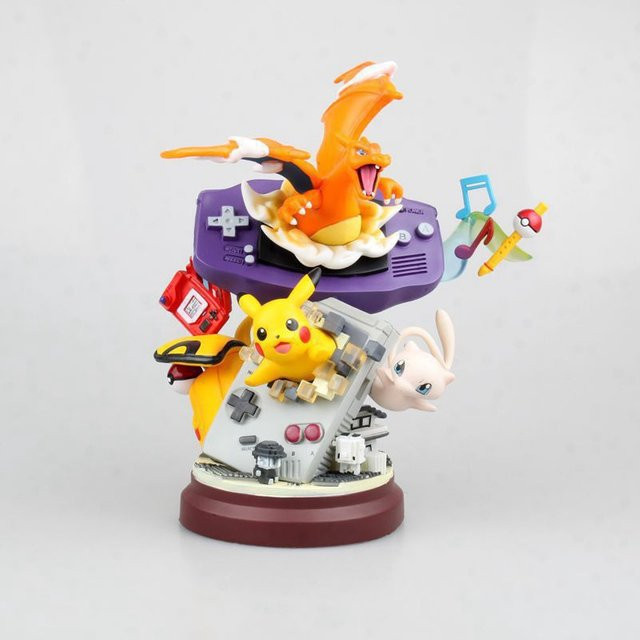 Potdemiel Anime-Sammelfigur Pikachu Charizard Mewtwo in Multicolor, Höhe: 20 cm - Bild 1
