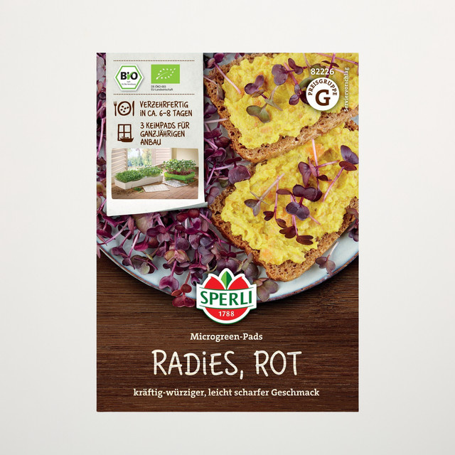 Sperli Bio Radieschen Saatscheiben für rote Keimsprossen - Bild 1