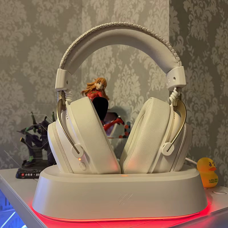 MCHOSE V9 Turbo Wireless Gaming Headset Over-Ear mit Mikrofon in Weiß - Bild 3