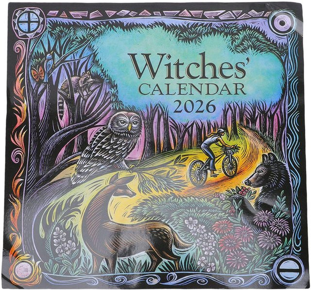 Astrologischer Hexenkalender von Binchi Outdoor Product mit Zaubersprüchen, Ritualen und Mondphasen aus beschichtetem Papier in Multicolour - Bild 1