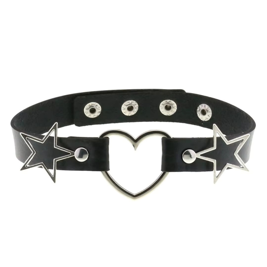 fullyoung Halsband Kunstleder, Schwarz, Damen, Punk-Gothic - Bild 5