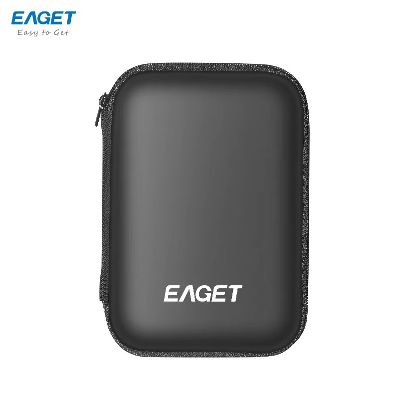 EAGET EB001 EVA stoßfeste Festplattenhülle und tragbare Aufbewahrungstasche für Powerbank und USB-Laufwerk in Schwarz - Bild 6
