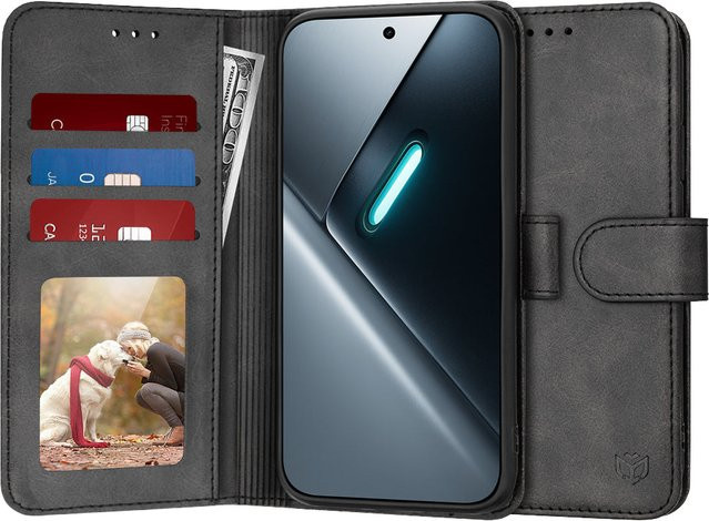 Techsuit Diary Book Hülle für Xiaomi Poco X8 Pro in Schwarz - Bild 1