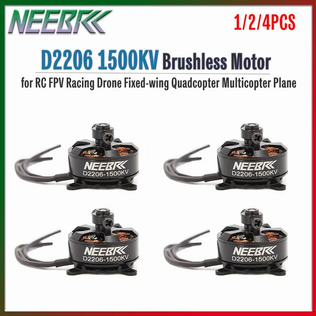 NEEBRC D2206 2206 1500KV Bürstenloser Motor, Metall, Schwarz, Set - Bild 1