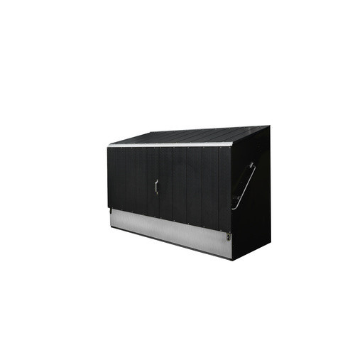 Trimetals Fahrradbox aus galvanisiertem Stahl in Anthrazit, B/H/T: 196 x 133 x 89 cm - Bild 3