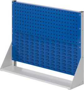 Kappes Stellwand RasterPlan Gr. 2 einseitig in Grau und Blau mit Lochplatten und Schlitzplatten - Bild 1