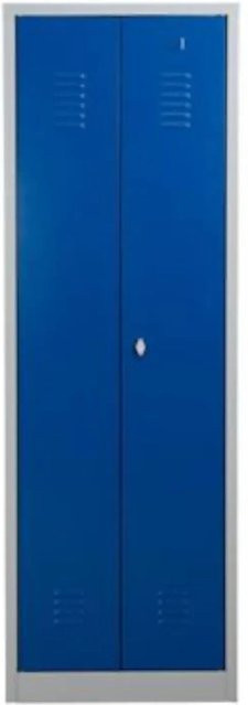 Proregal Metallspind Dolphin mit Vorhängeschloss-Funktion, Farbe Grau-Blau, H x B x T: 180 x 60 x 50 cm - Bild 1