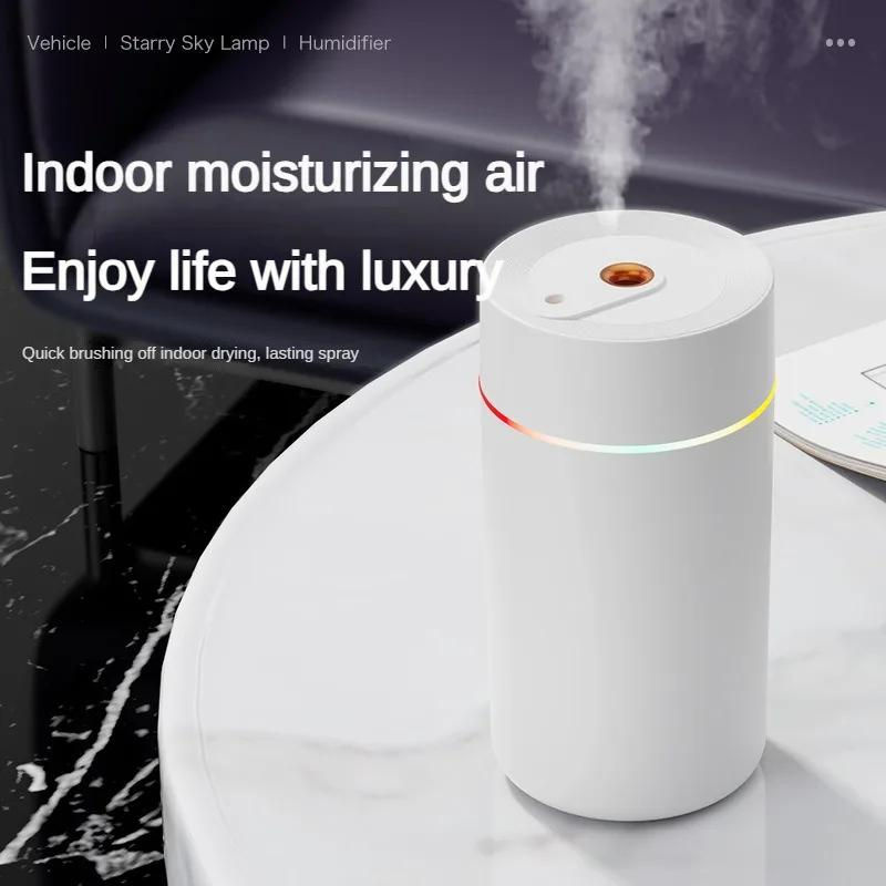 Starry Zenithcar Auto-Diffusor Binchi Keji Travel USB-Luftbefeuchter mit Sternenhimmel-Projektion und Atmosphärenlicht in Weiß - Bild 2