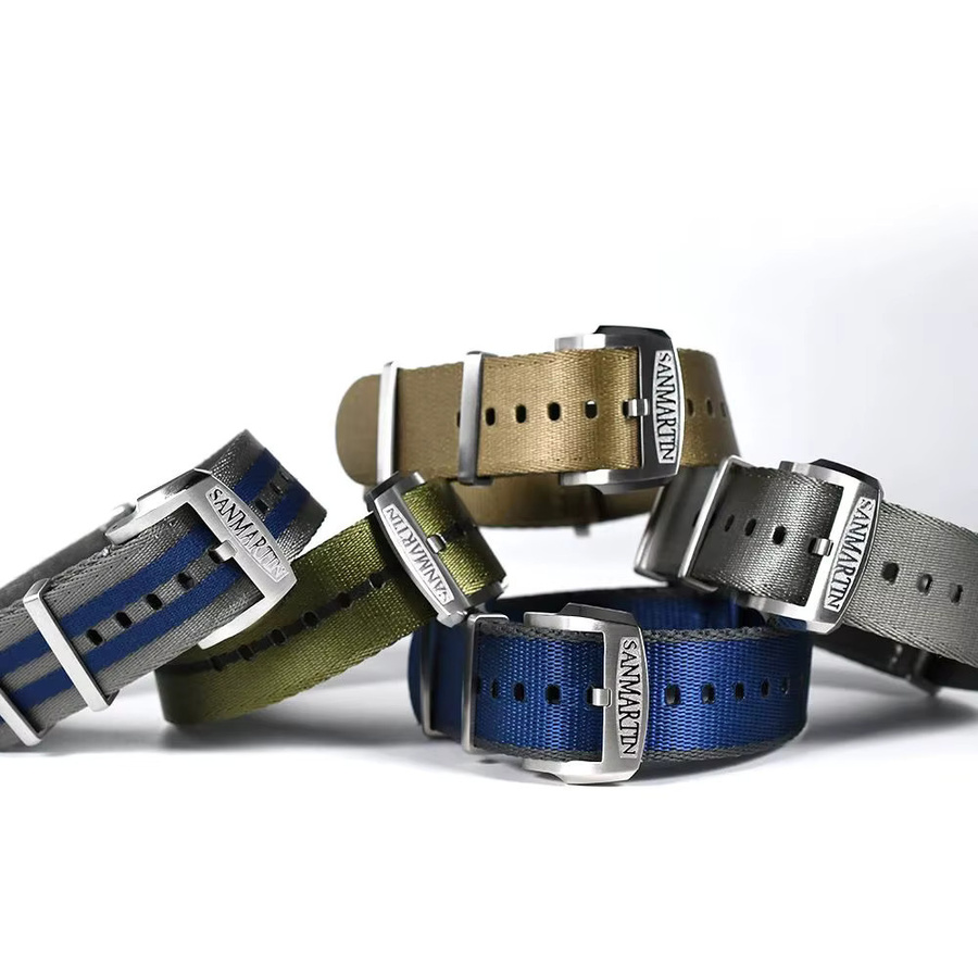 San Martin Uhrenarmband Nylon, Textil/NATO, Herren - Bild 2