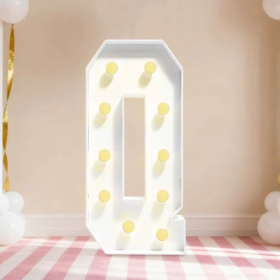 Bymaocar 36-Zoll Leuchtbuchstaben mit warmweißem integriertem LED-Licht, freistehende KT-Board-Schilder für Hochzeiten, Partys und Heimdekoration, batteriebetrieben - Bild 1