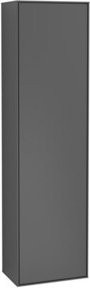Villeroy & Boch Finion Hochschrank Grau mit Glastüren, B/T/H: 41,8 x 27 x 151,6 cm - Bild 1