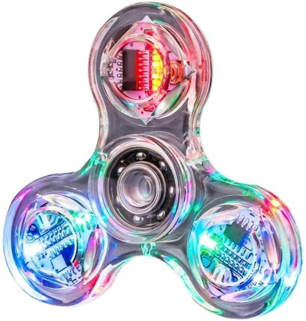 PRELEXT Kristall Leuchtende Fingerspitzen Kreisel, LED Licht, Elektrisches Fingerspitzen Spielzeug - Bild 1