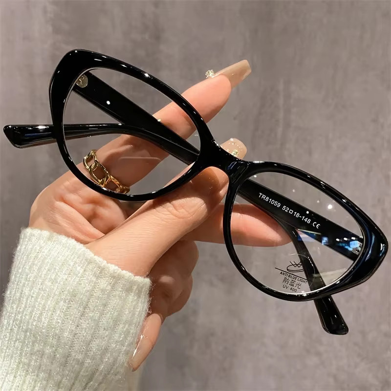 ERIKOLE Korrektionsbrille Cat Eye, Unisex, Vollrand, Kunststoff, transparent, Blaulichtfilter - Bild 3