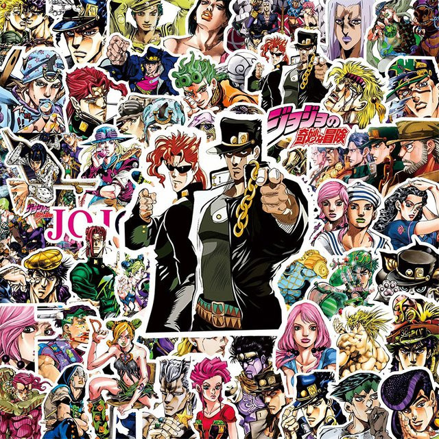 Bandai JoJo's Bizarre Adventure Kujo Jotaro Sticker, Bunt / Mehrfarbig - Bild 1