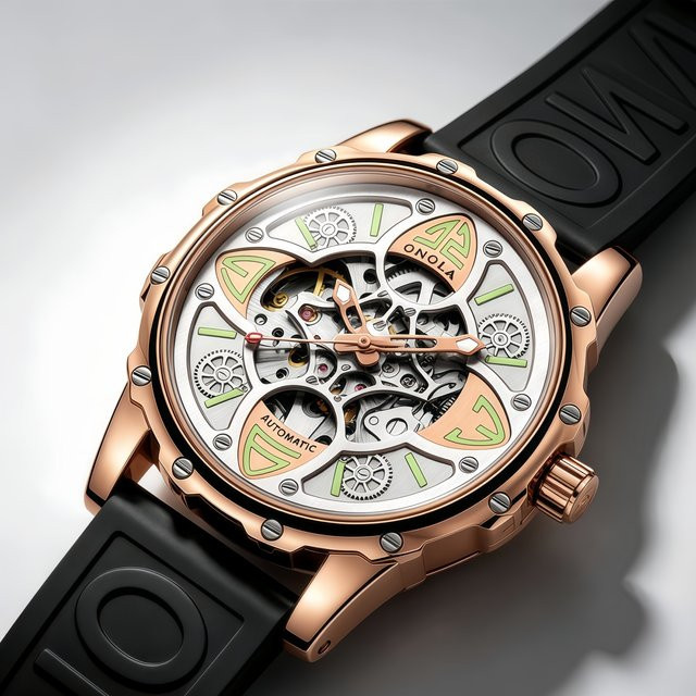 Onola Armbanduhr, Automatik, Silikon, Herren - Bild 1