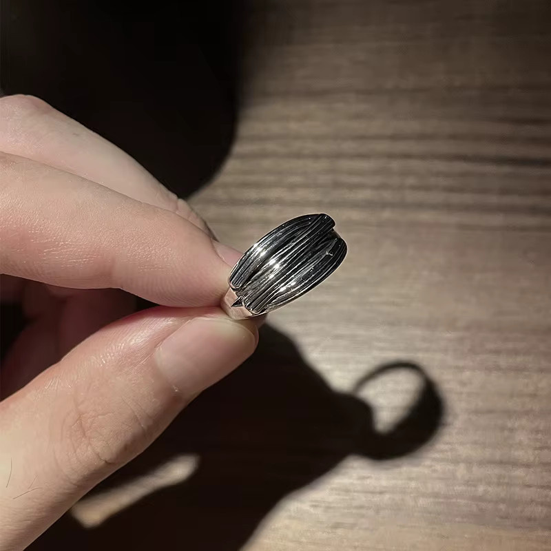 LENNIK Ring, Silber Farbe, Unisex, Vintage - Bild 4