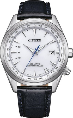 Citizen Armbanduhr, Solar, Edelstahl, Leder, 43 mm, Herren