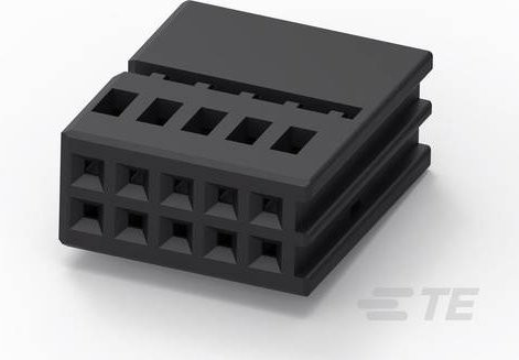 TE Connectivity Einbau-Buchsenleiste Standard 1534125-1 Schwarz aus Kunststoff - Bild 1