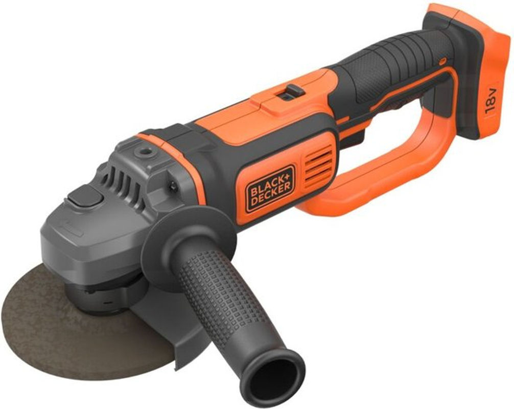 Black+Decker Akku-Winkelschleifer BCG720N 18V mit 125 mm Scheibendurchmesser in Schwarz und Orange - Bild 2