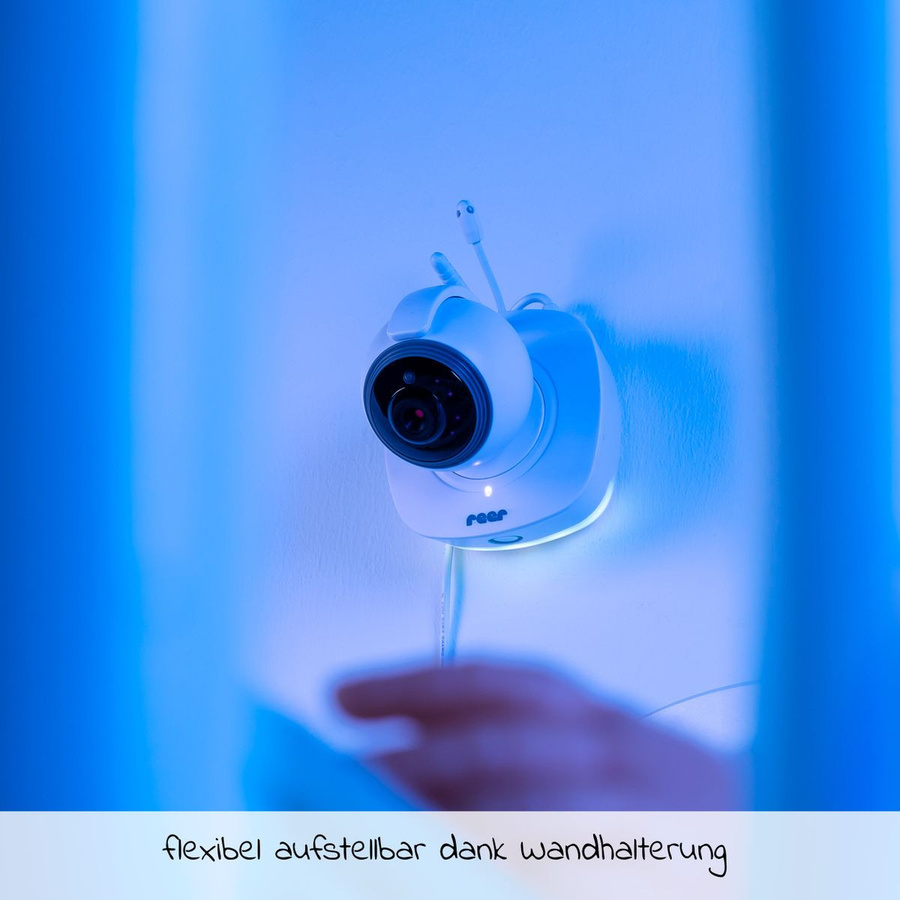 Reer Video-Babyphone IP BabyCam Move mit App-Steuerung und WLAN in Weiß/Grau - Bild 5
