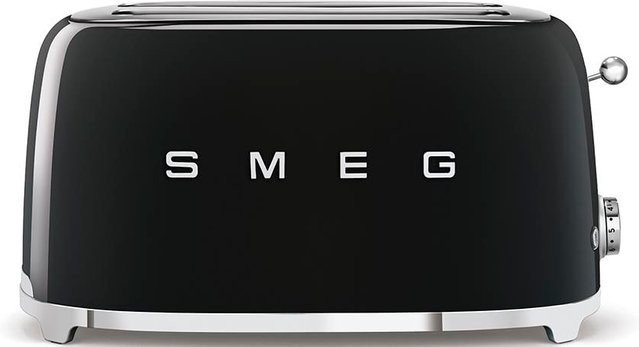 Smeg Toaster TSF02BLEU Schwarz mit Kabelaufbewahrung aus Edelstahl und Kunststoff - Bild 1