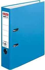 Herlitz maX.file protect Ordner DIN A4, Rückenbreite: 80 mm, 20 Stück, blau - Bild 1