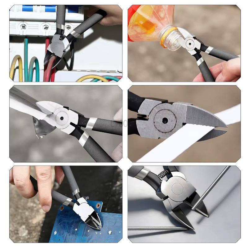 LTOOLS Diagonalschneidezange aus Hochhärte-Stahl in Silber für Modellbau und Industrie - Bild 5