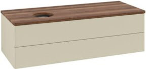 V&B Waschtischunterschrank Antao mit Beleuchtung, Farbe: Weiss, B/T/H: 120 x 50 x 50 cm - Bild 1