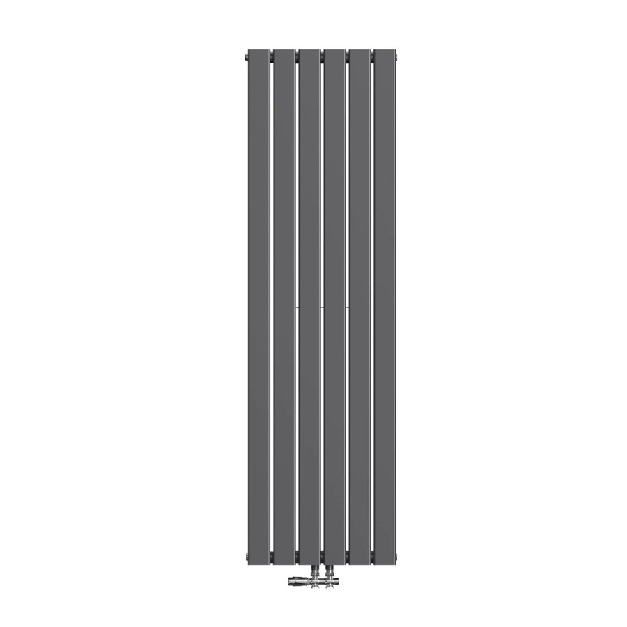 Emke Design Paneelheizkörper Flachheizkörper Vertikal Einlagig in Anthrazit, Leistung: 850W, B: 160 cm, H: 46 cm - Bild 2