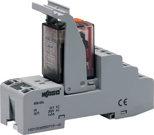 WAGO Relaissockel 858-504 Grau 5er Pack - Bild 1