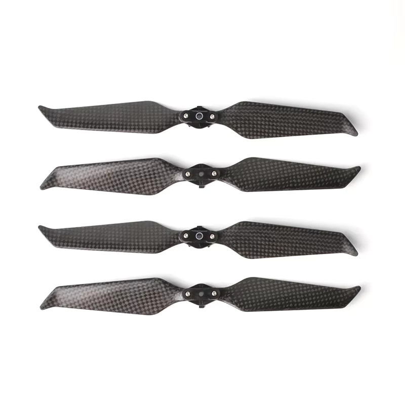DJI 8743F Kohlefaser-Propeller Set, 4 Stück geräuscharme Rotorblätter in Schwarz für Mavic 2 Pro und Mavic 2 Zoom - Bild 2